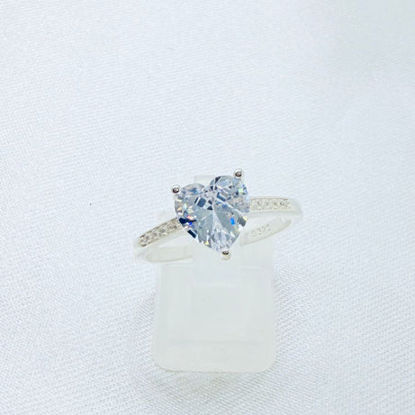 Anillo Dama Diseño Corazón CRISTAL