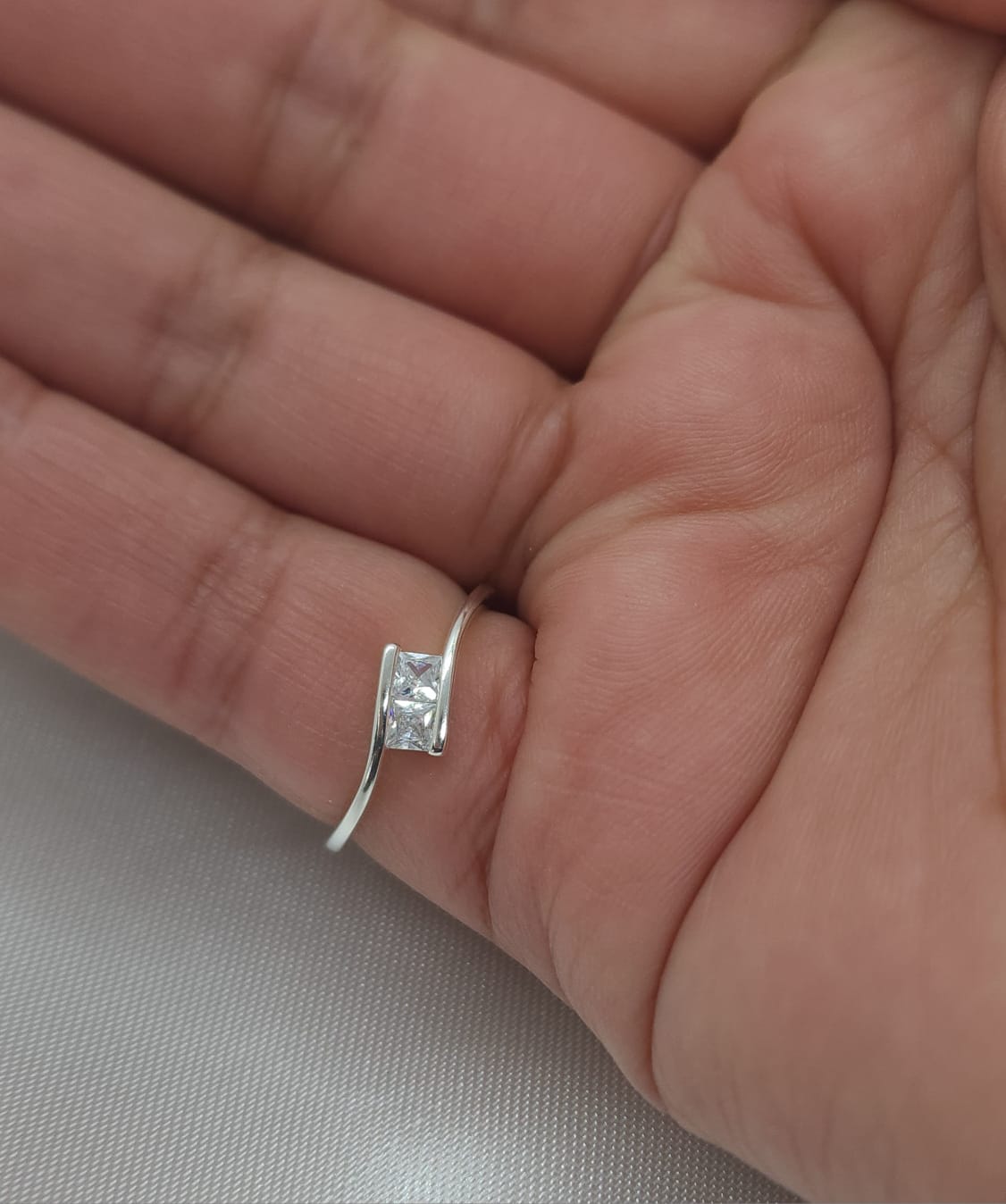 Anillo Dama Diseño Circón