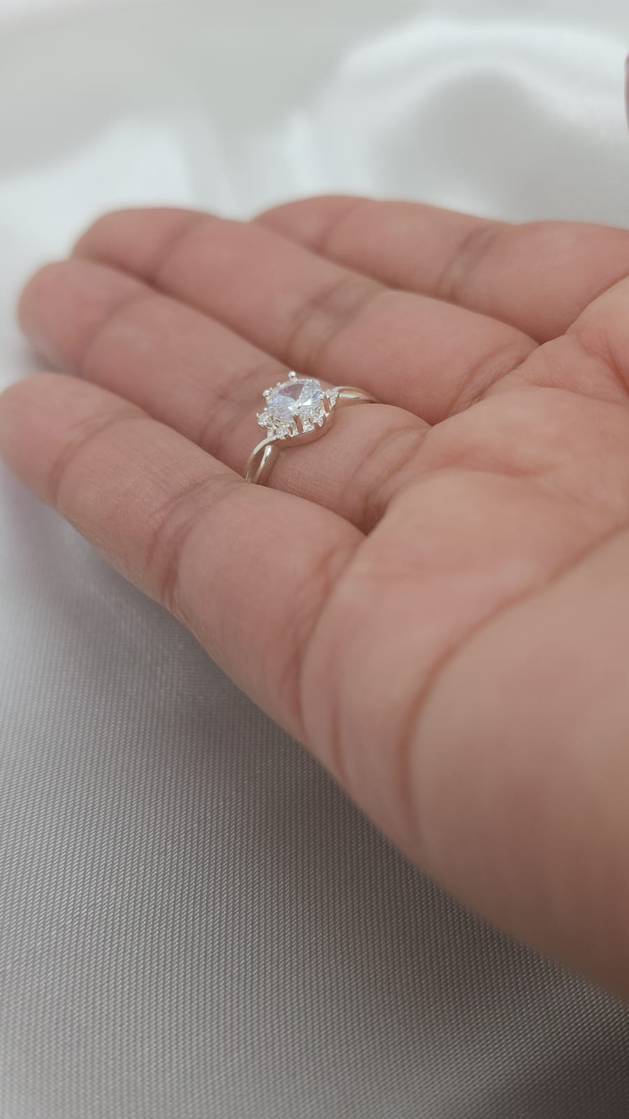 Anillo Dama Diseño circón