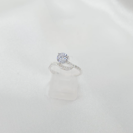 Anillo Dama Diseño Circón Colitas con Incrustaciones Microcircones