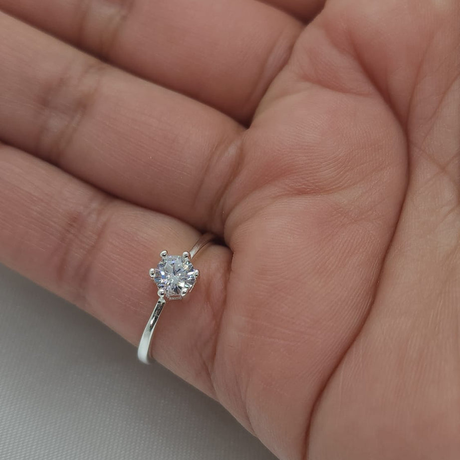 Anillo Dama Diseño Circón