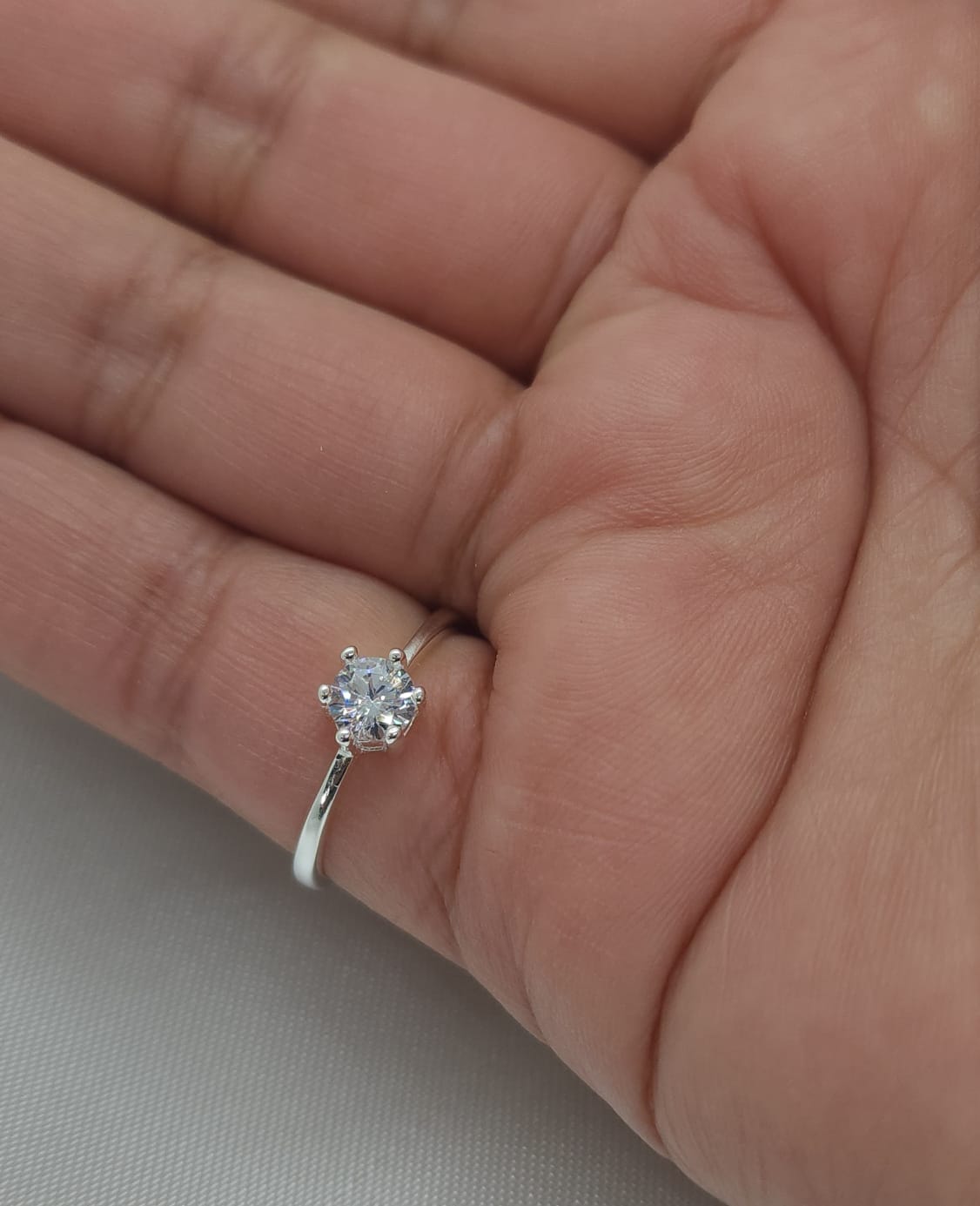 Anillo Dama Diseño Circón