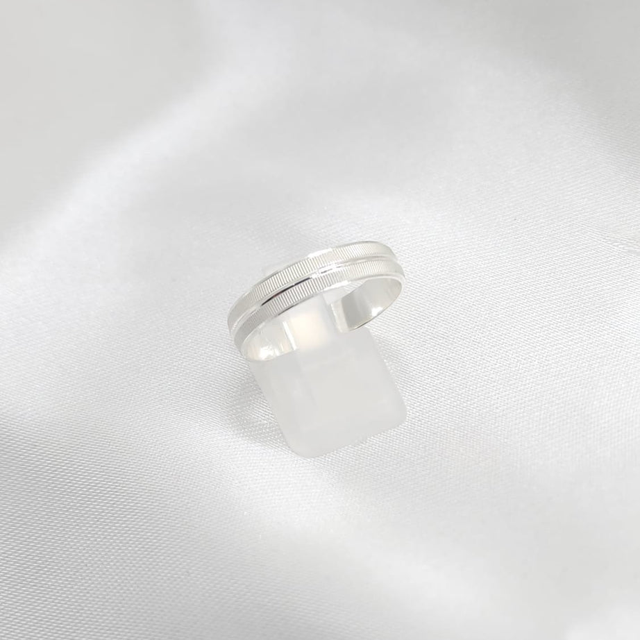 Anillo Argolla Diseño 5mm Grosor Plata 925