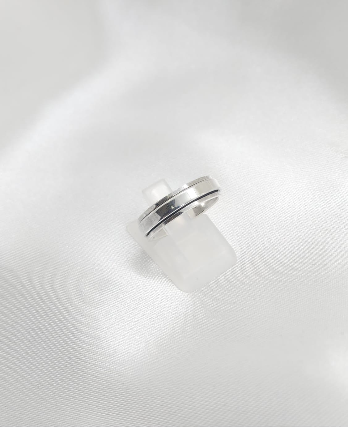 Anillo Argolla Diseño Antiestres 4mm Grosor Plata 925