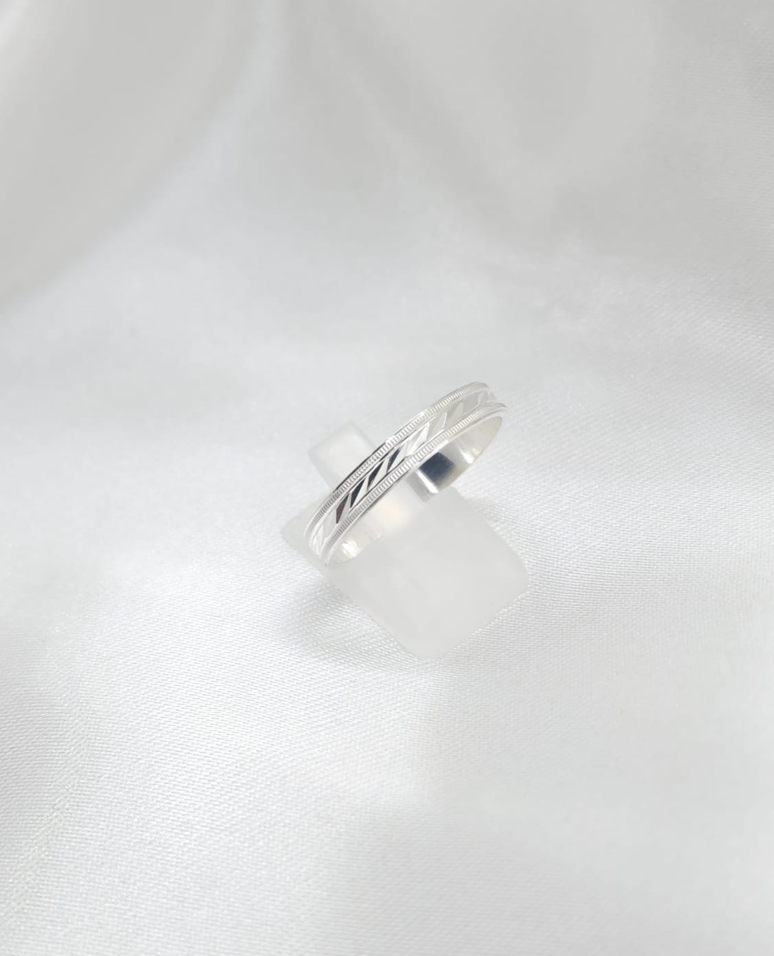 Anillo Argolla Diseño 4mm Grosor Plata 925