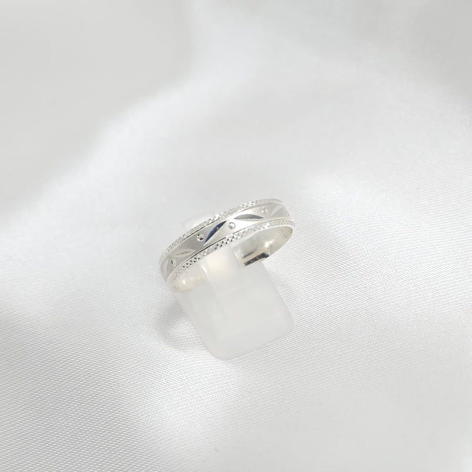 Anillo Argolla Diseño 4mm Grosor Plata 925