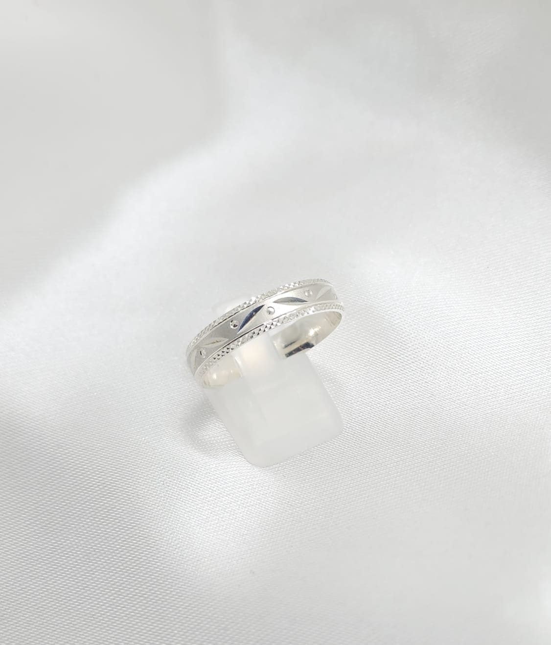 Anillo Argolla Diseño 4mm Grosor Plata 925