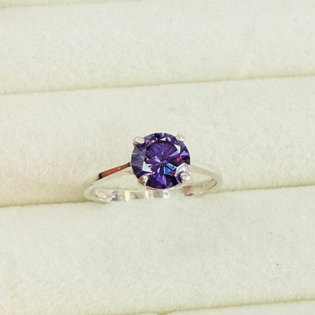 Anillo Dama circón VIOLETA