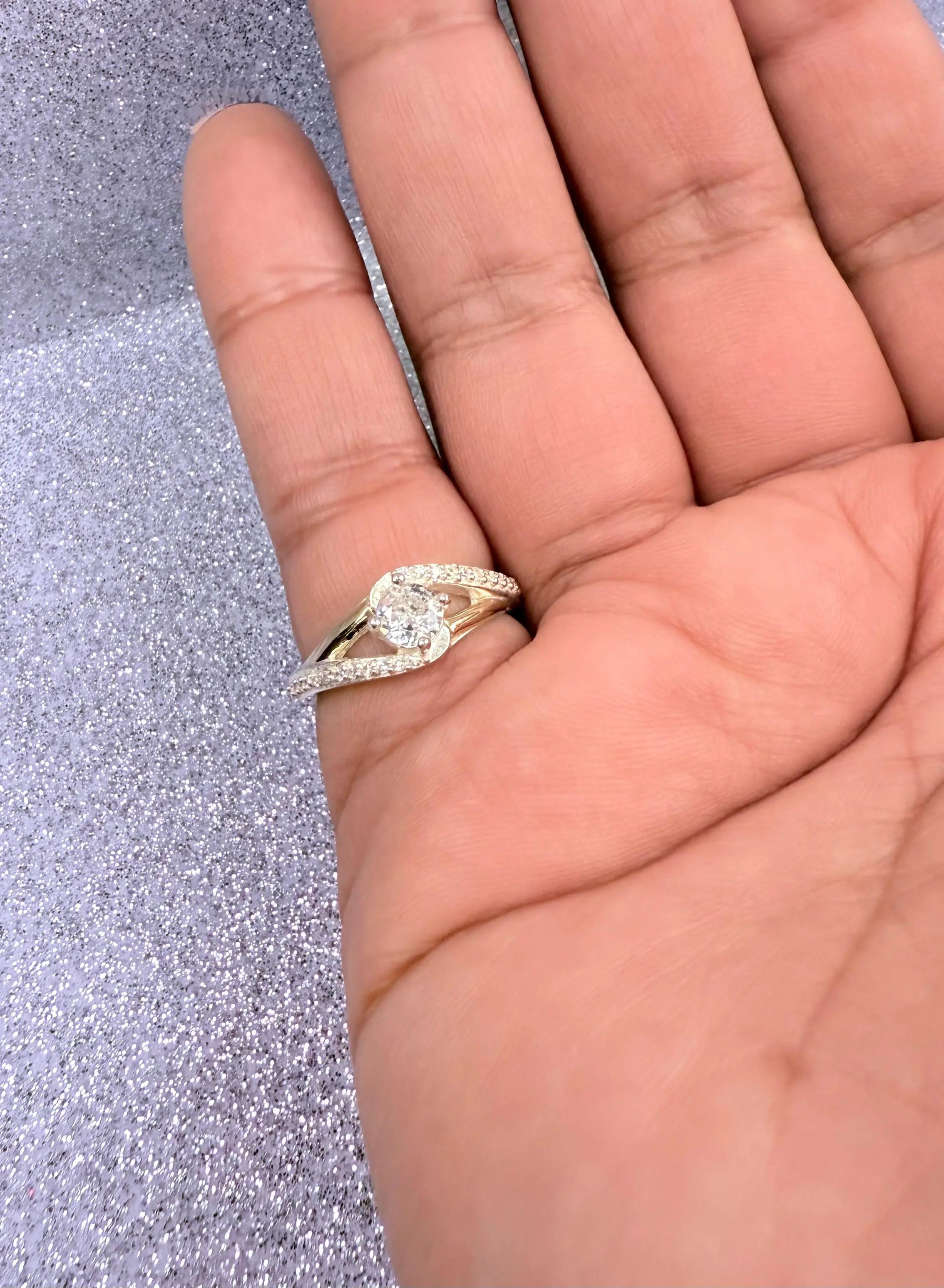 Anillo Dama Diseño circón con microcircones