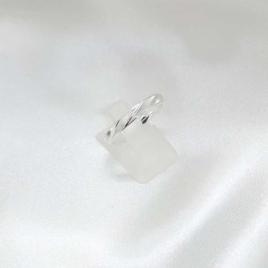 Anillo Argolla Diseño  3mm Grosor P.925