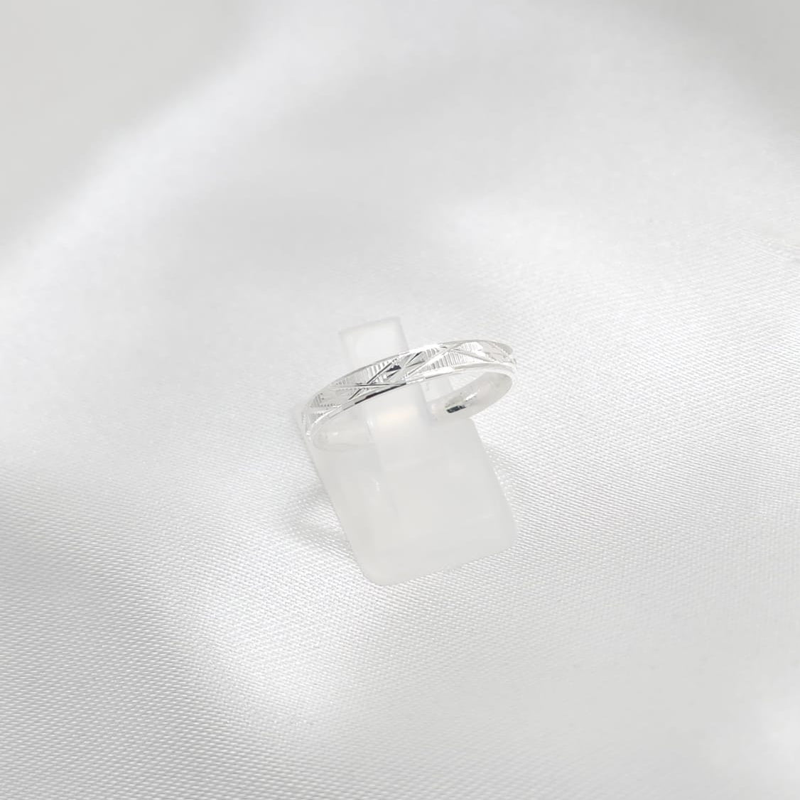 Anillo Argolla Diseño 3mm Grosor Plata 925