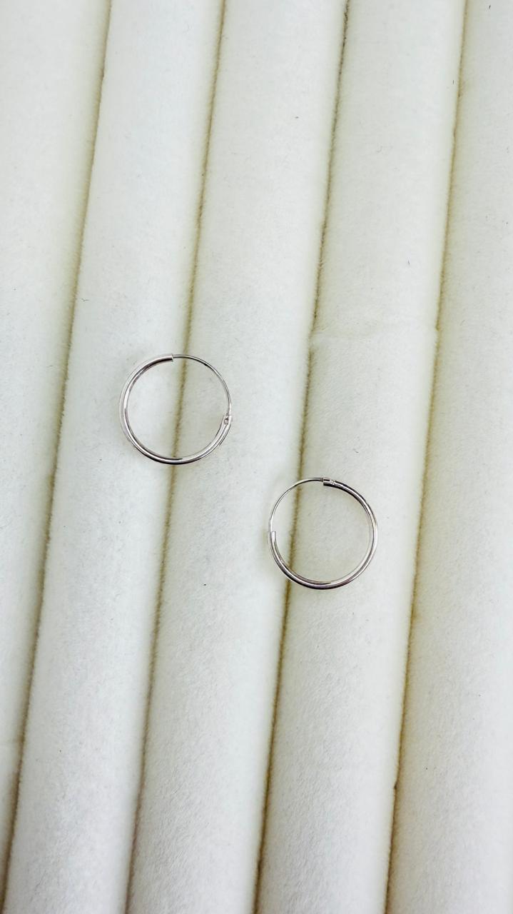 Aros Argolla Diseño liso 11mm
