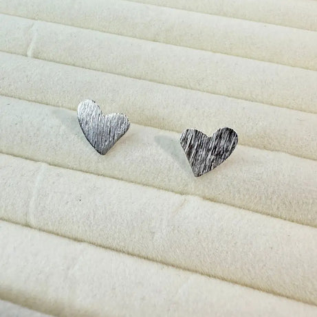 Aros Diseño corazón satinado