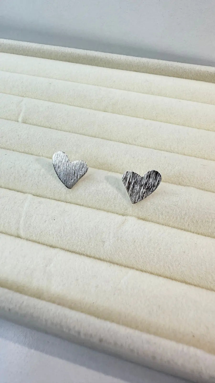 Aros Diseño corazón satinado