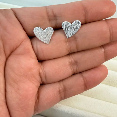 Aros Diseño corazón satinado