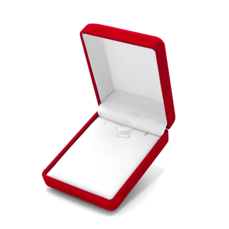 Cajas para Regalos Cadenas, Collares, o Conjuntos Elegantes de Terciopelo Rojo o Azul