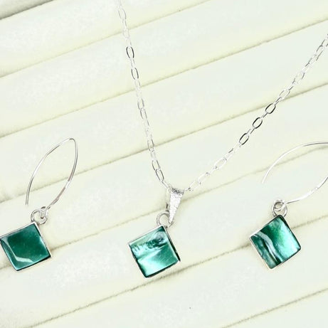 Conjunto Dama Diseño Verde Perlado