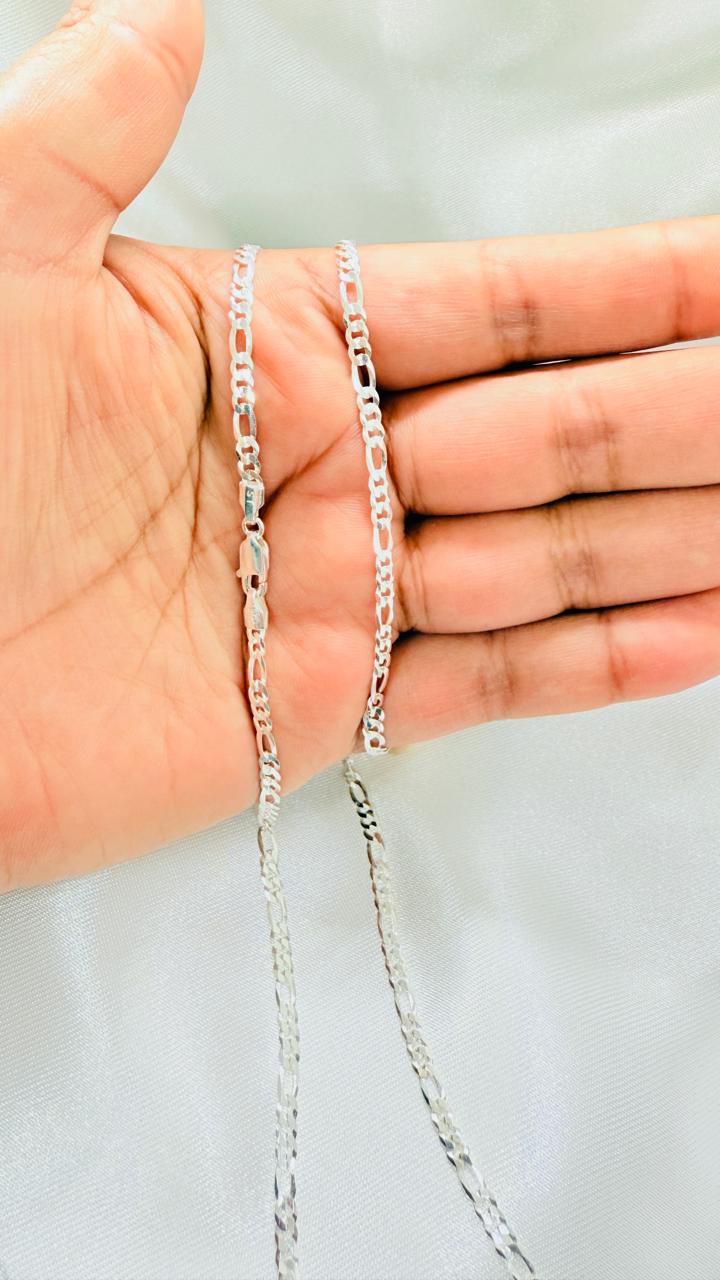 Cadena Caballero DISEÑO Cartier 70cm Plata fina ley 925