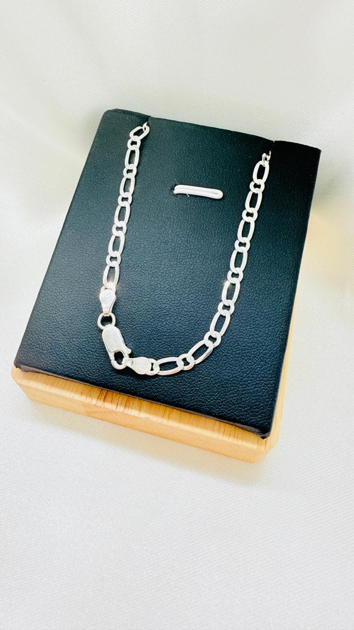 Cadena Caballero DISEÑO CARTIER 50CM Plata fina ley 925