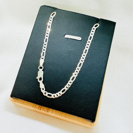 Cadena Caballero DISEÑO CARTIER 70cm 3x3 Plata fina ley 925