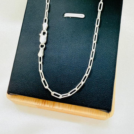 Cadena Caballero DISEÑO Tradicional 50CM Plata fina ley 925