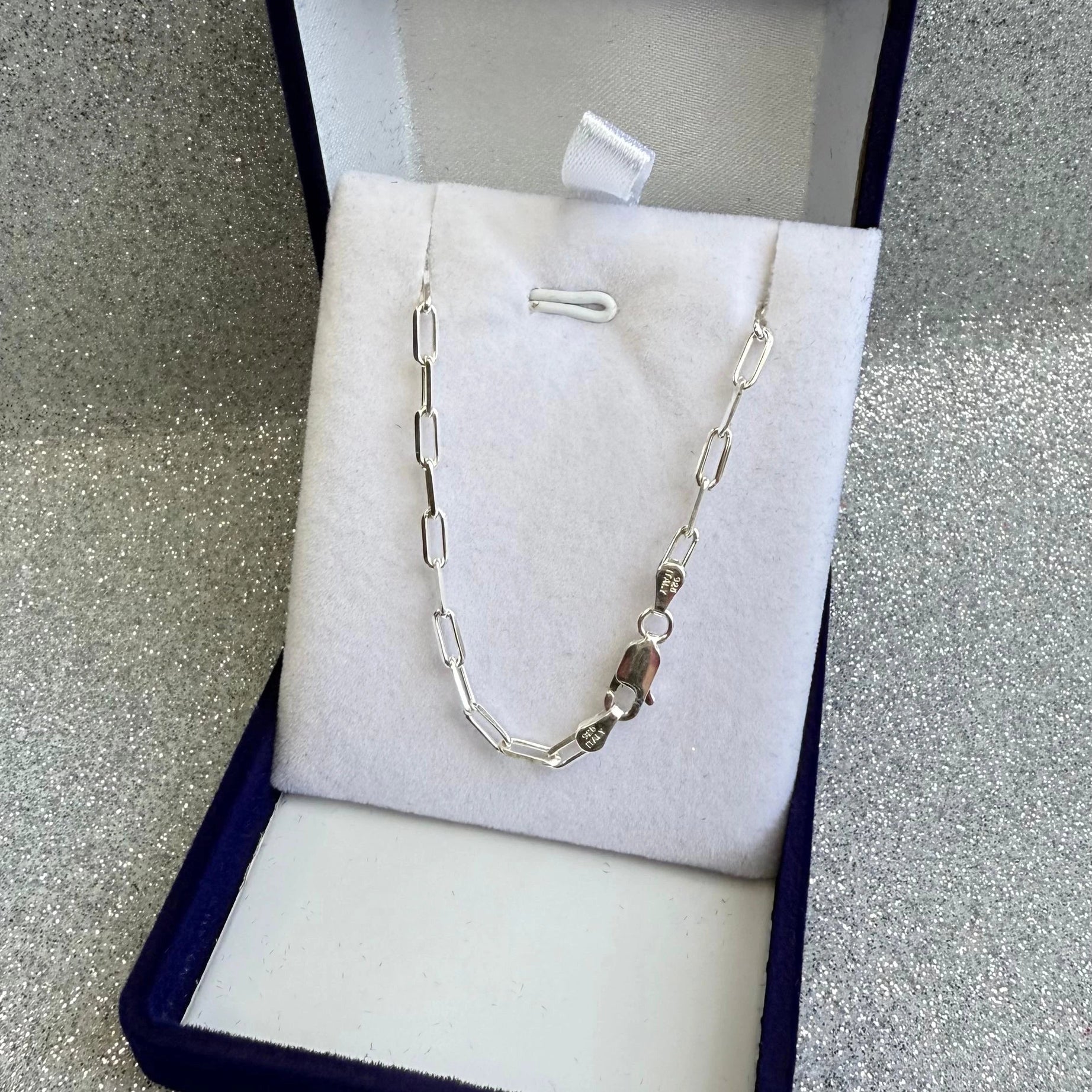 Cadena Caballero DISEÑO Tradicional 50CM Plata fina ley 925