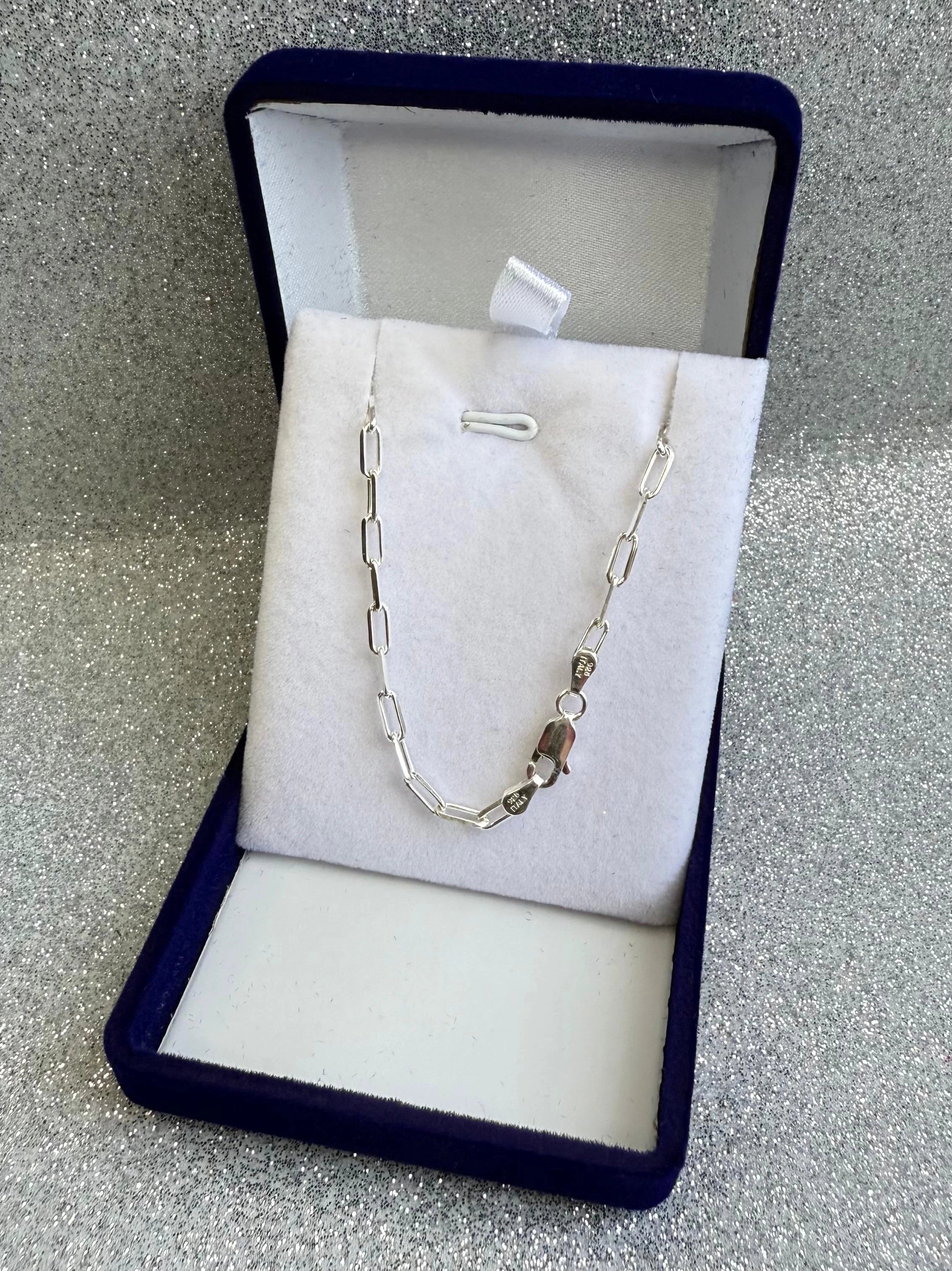 Cadena Caballero DISEÑO Tradicional 50CM Plata fina ley 925