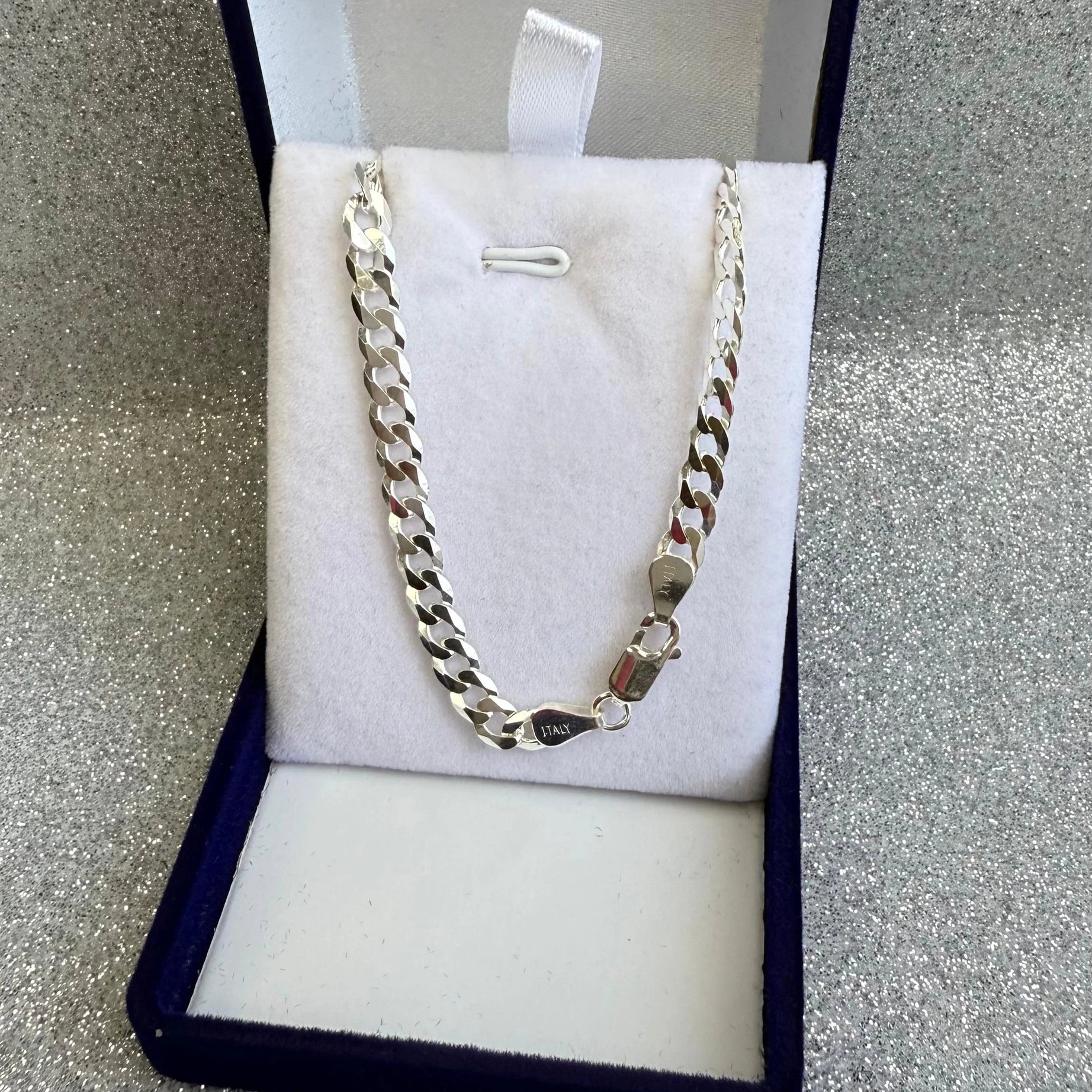 Cadena Caballero Grumet 50cm 5mm Plata fina ley 925