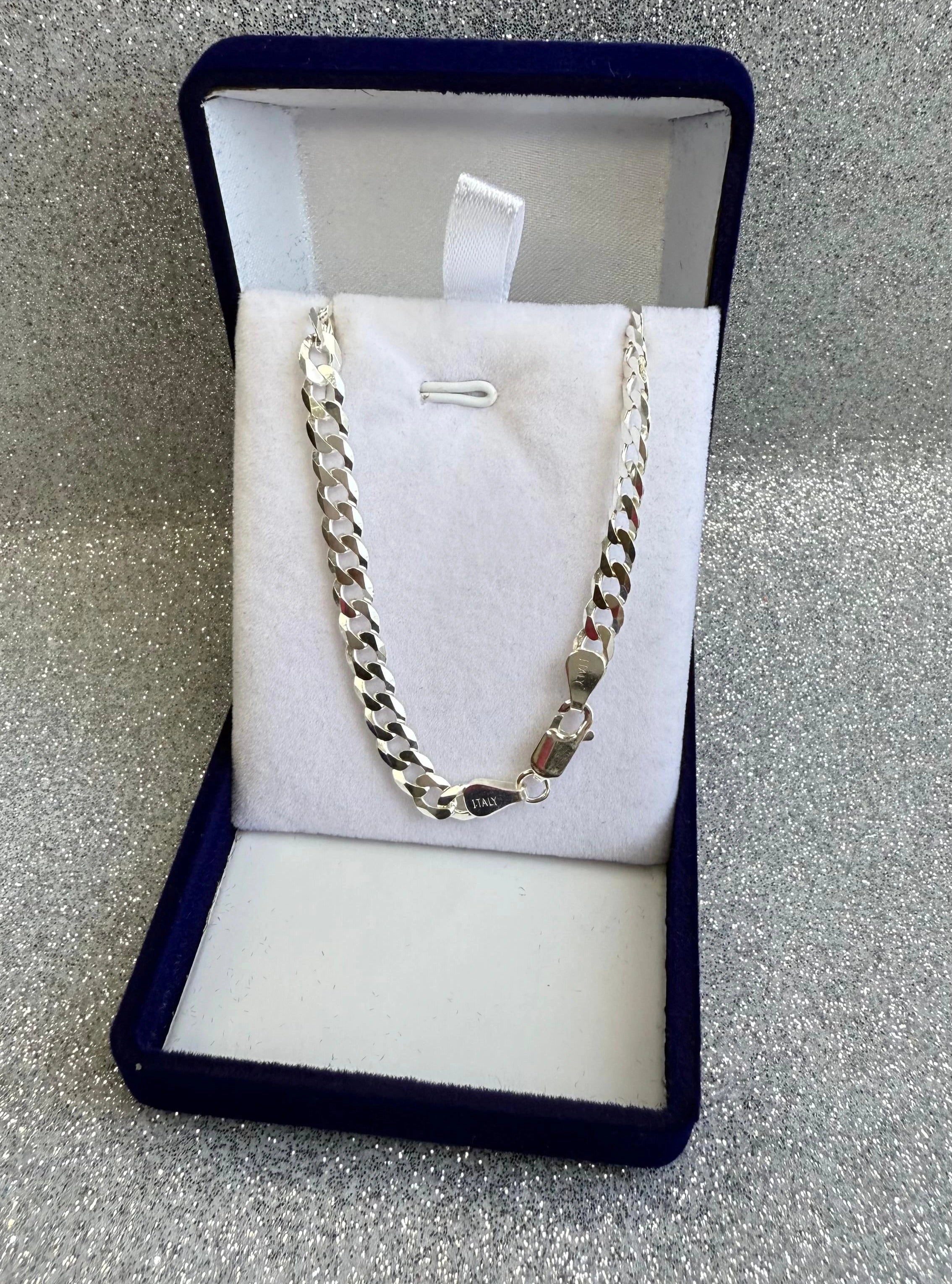 Cadena Caballero Grumet 50cm 5mm Plata fina ley 925