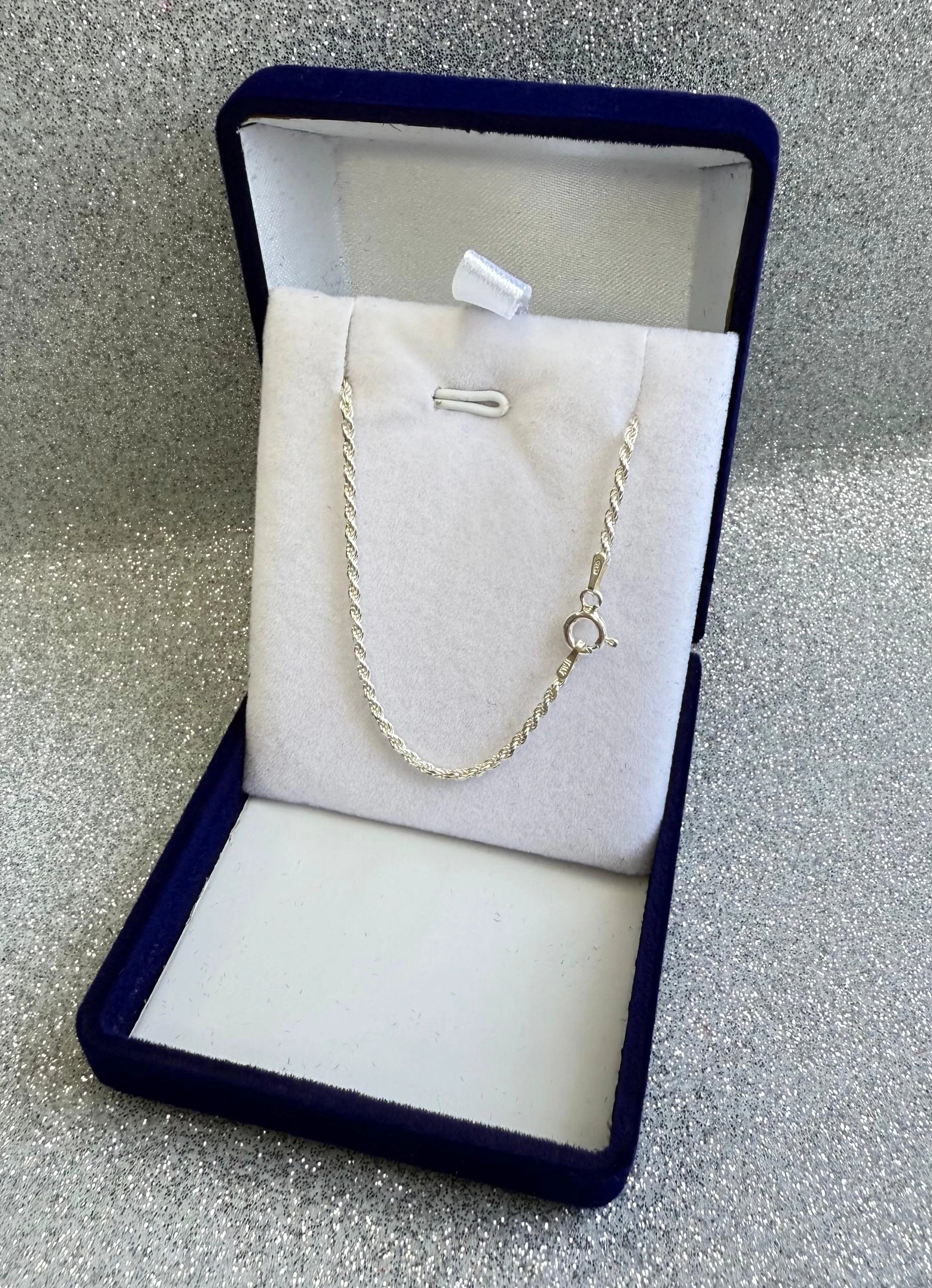 Cadena Caballero Turbillon 60cm Plata fina ley 925