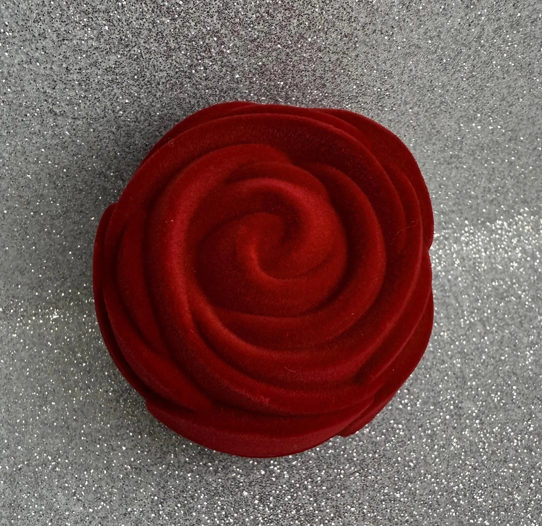 Caja Rosa Roja para Anillo Terciopelo (1 anillo)