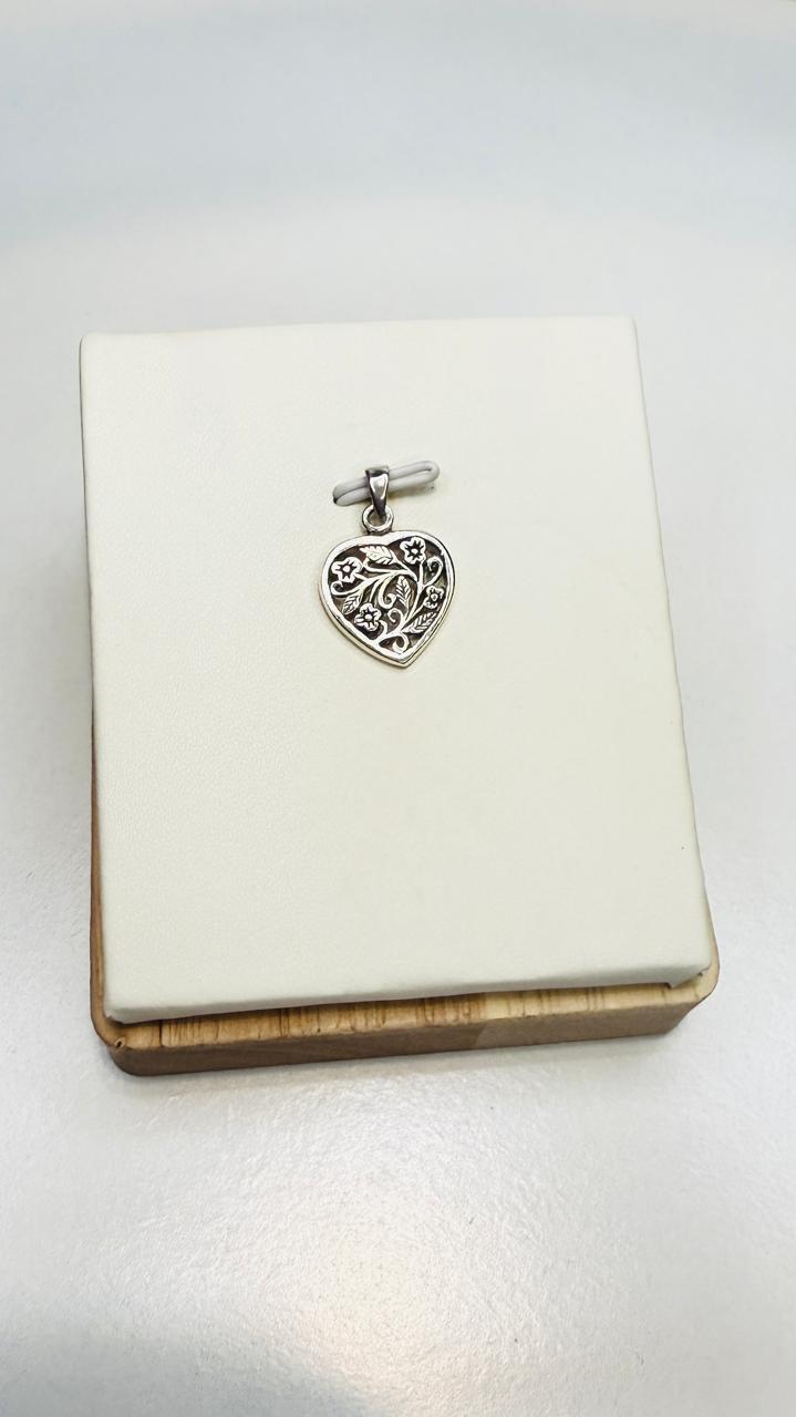 Colgante CORAZÓN FLORES