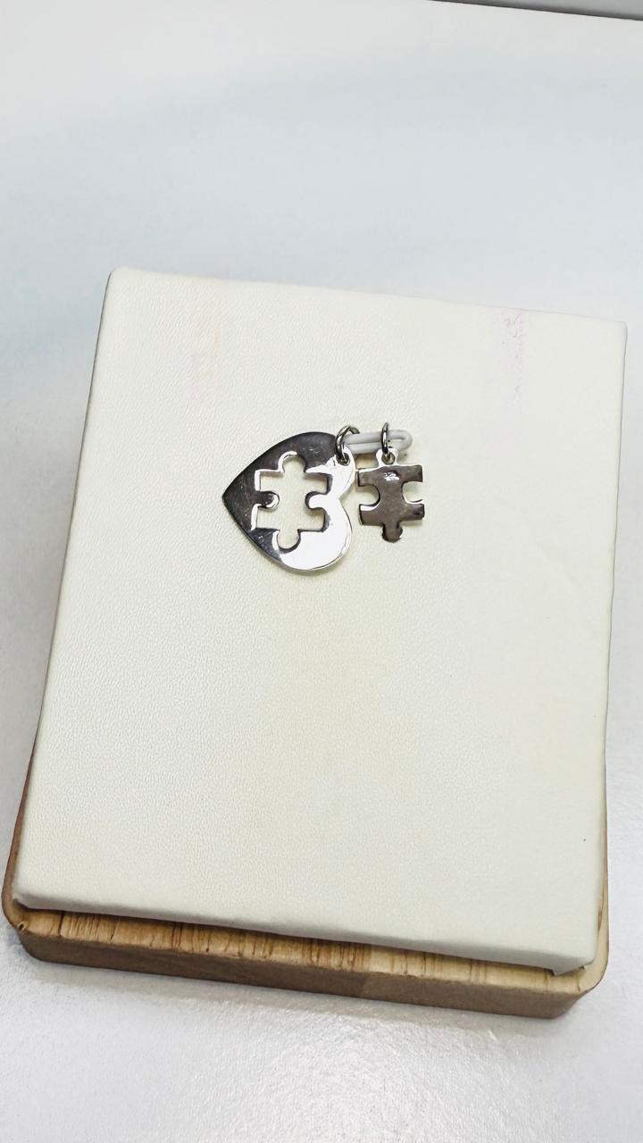 Colgantes Pareja Corazón con pieza