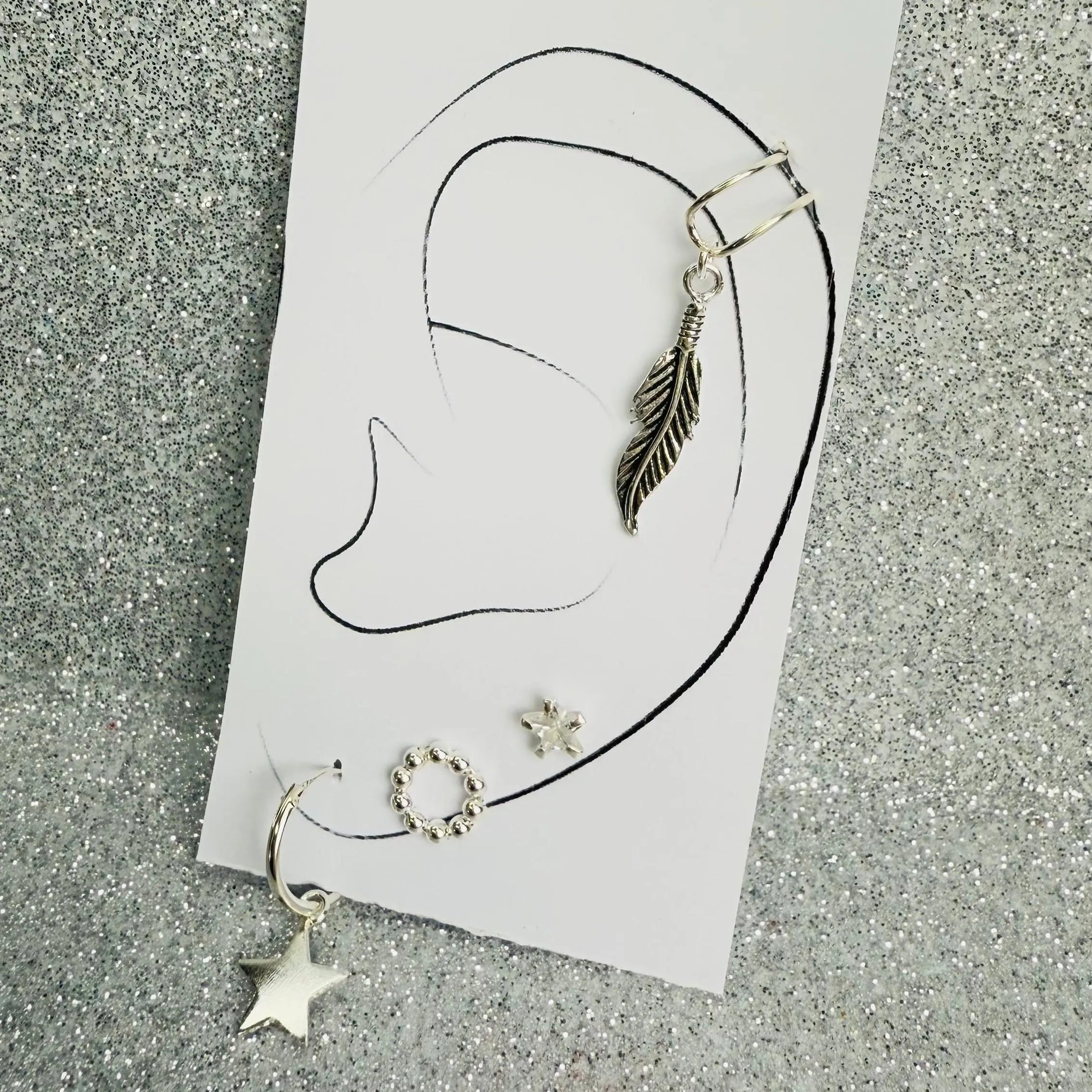 Mix Aros en Plata fina ley 925 (x4P)