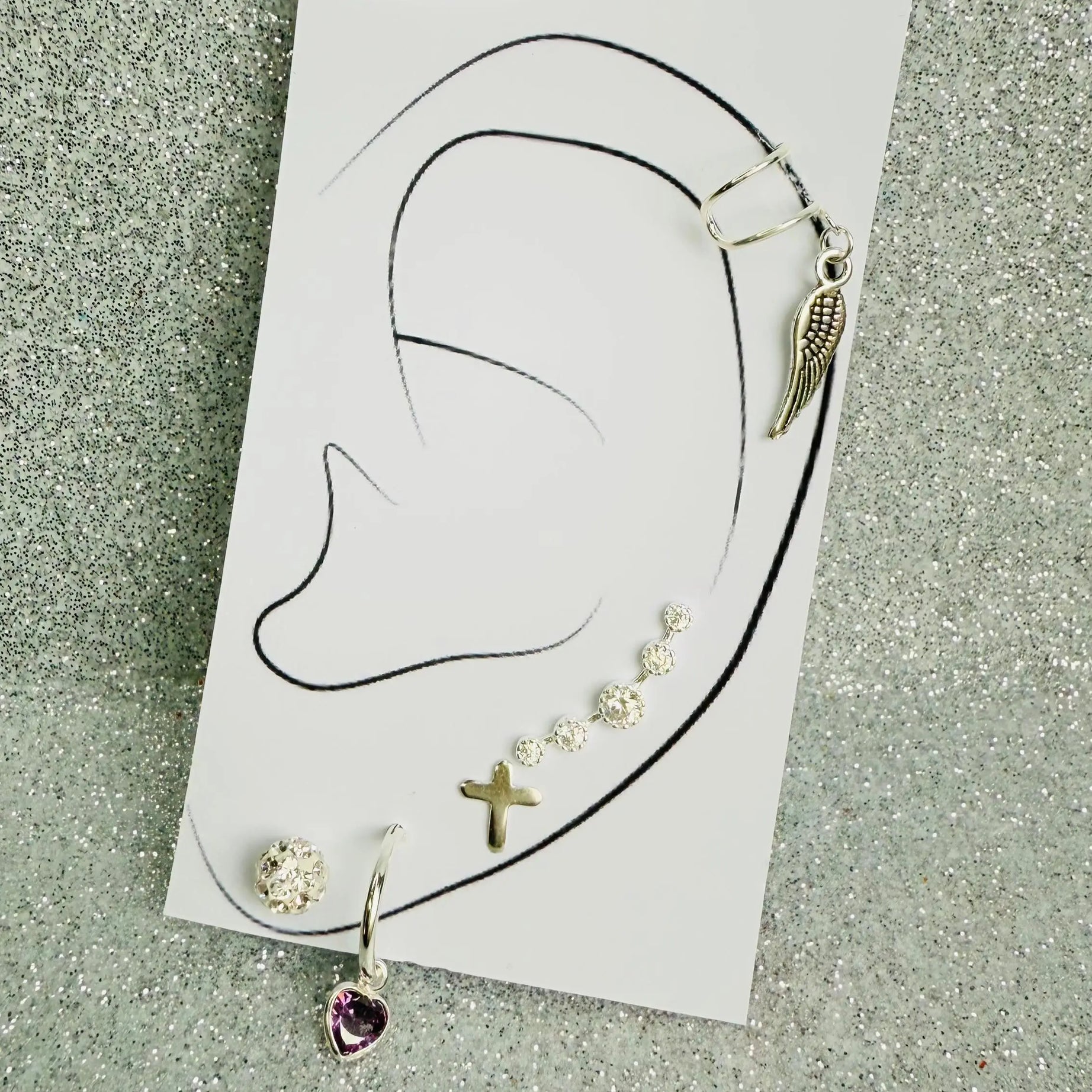 Mix Aros en Plata fina ley 925 (x5P)