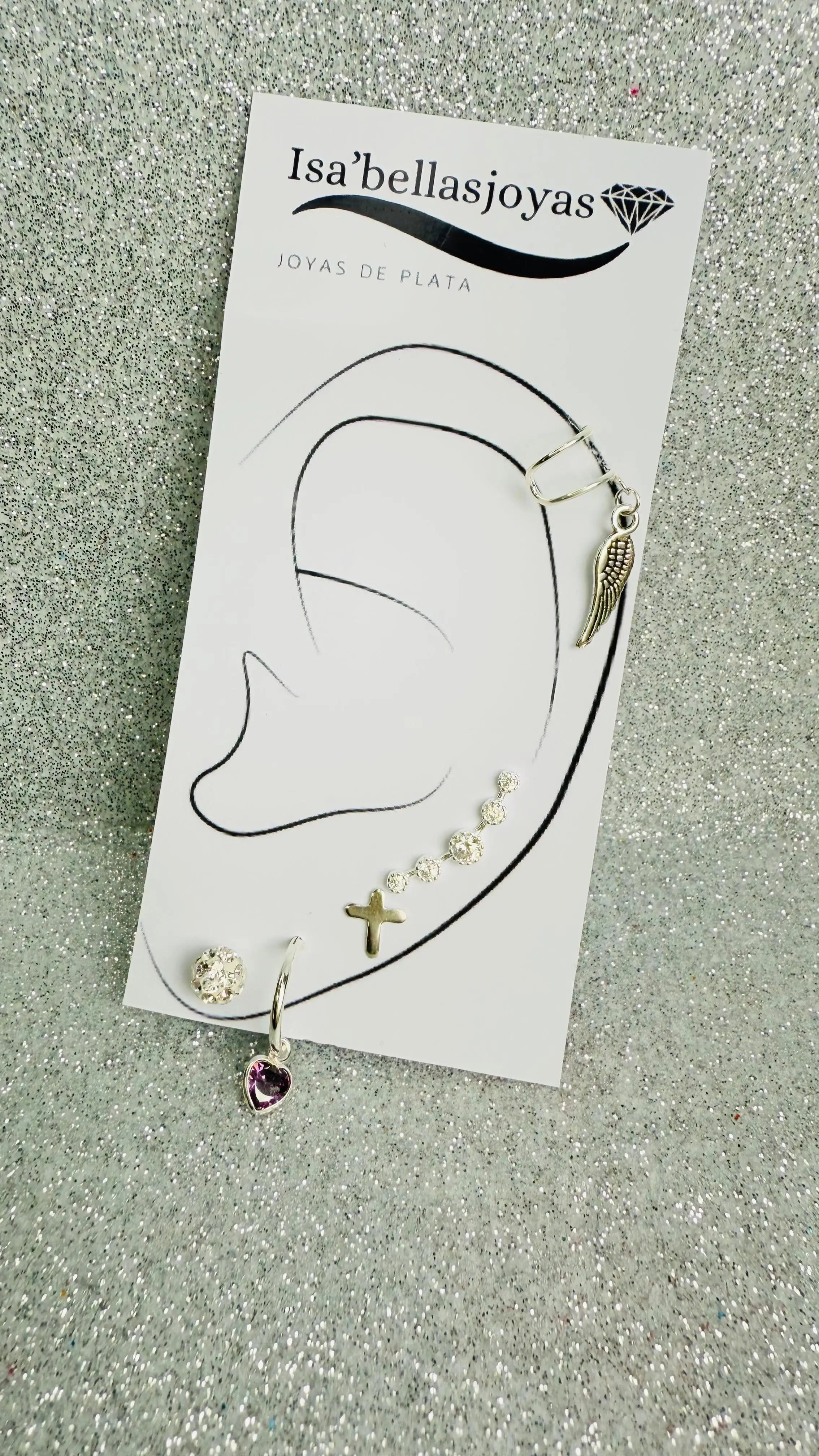 Mix Aros en Plata fina ley 925 (x5P)