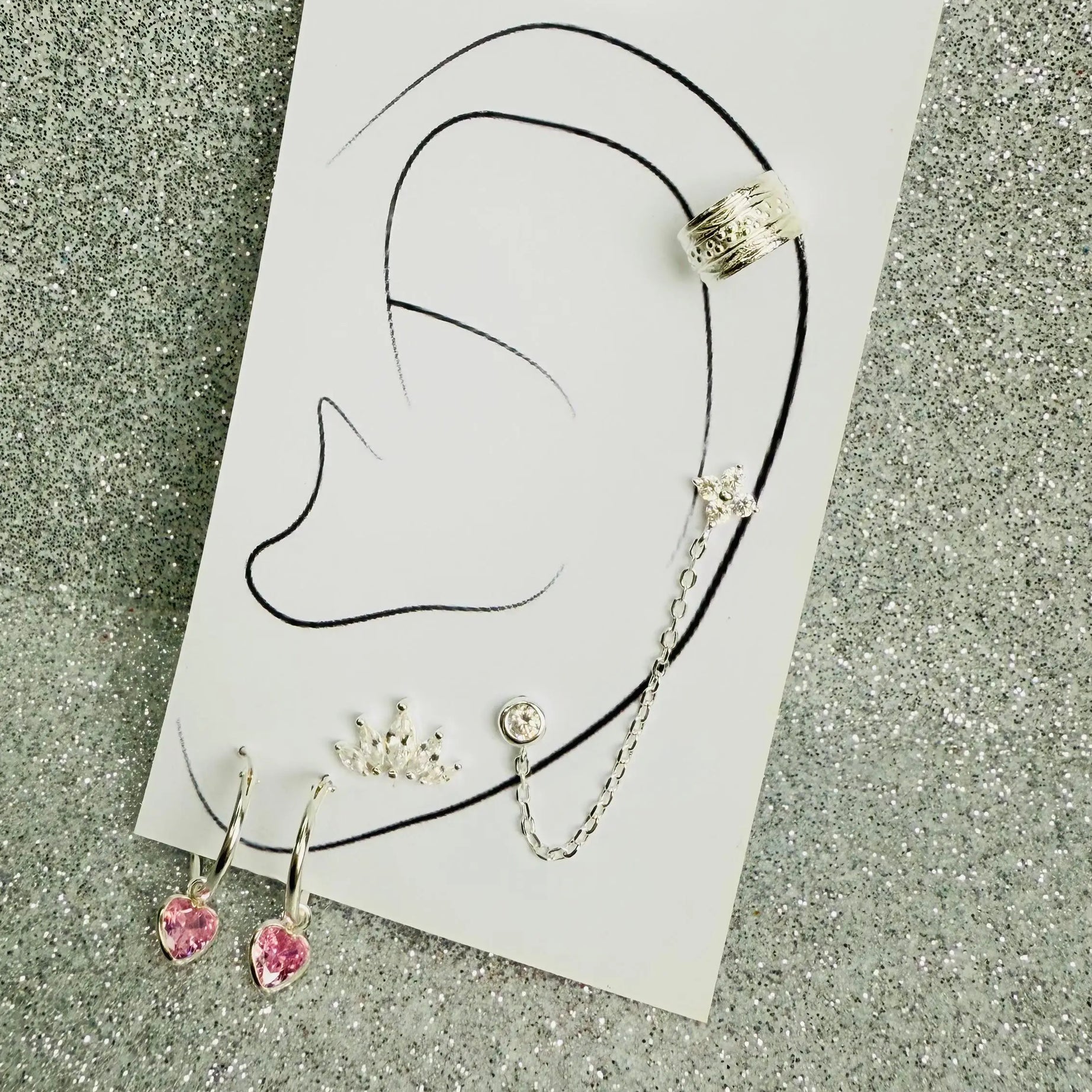 Mix Aros en Plata fina ley 925 (x6P)