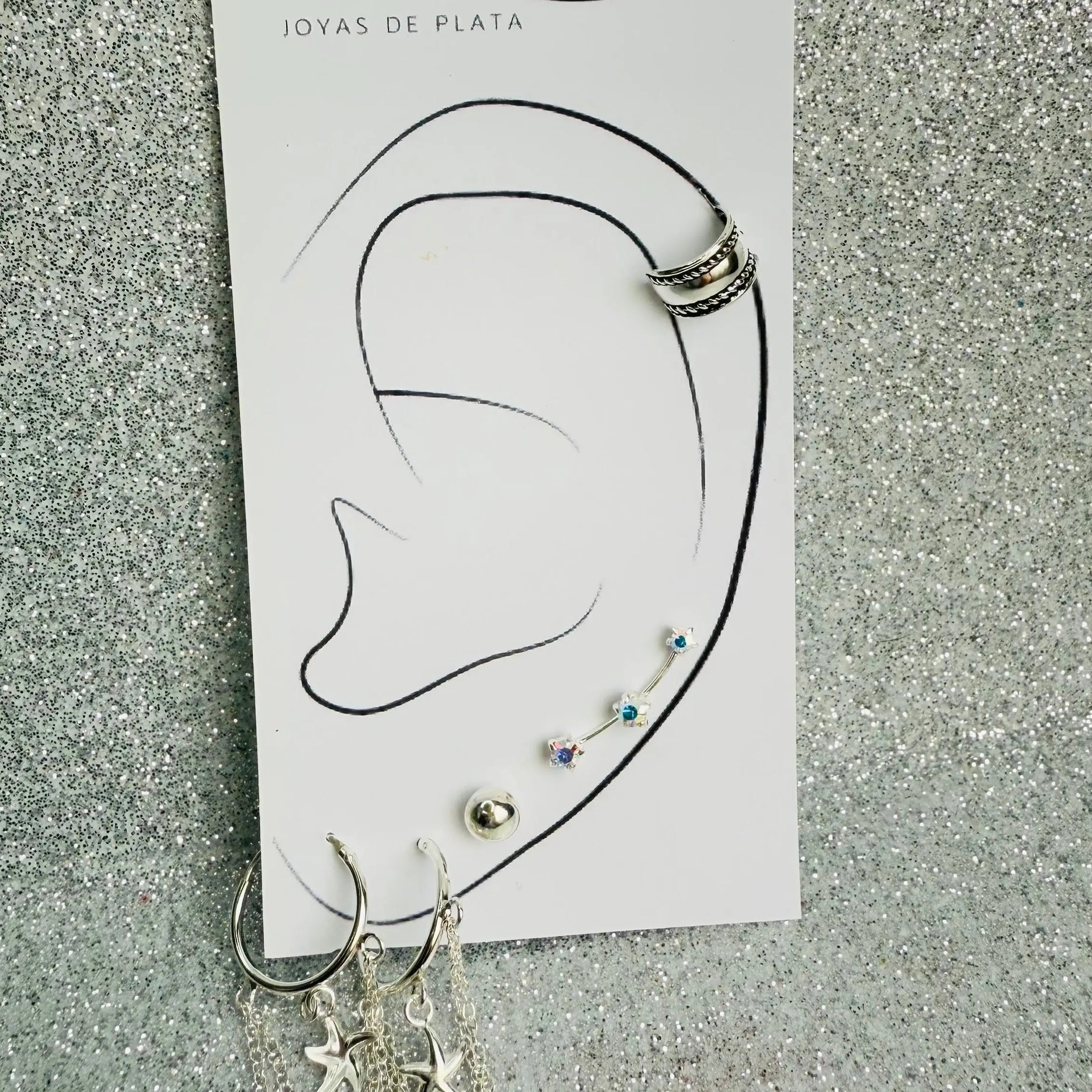 Mix Aros en Plata fina ley 925 (x5P)