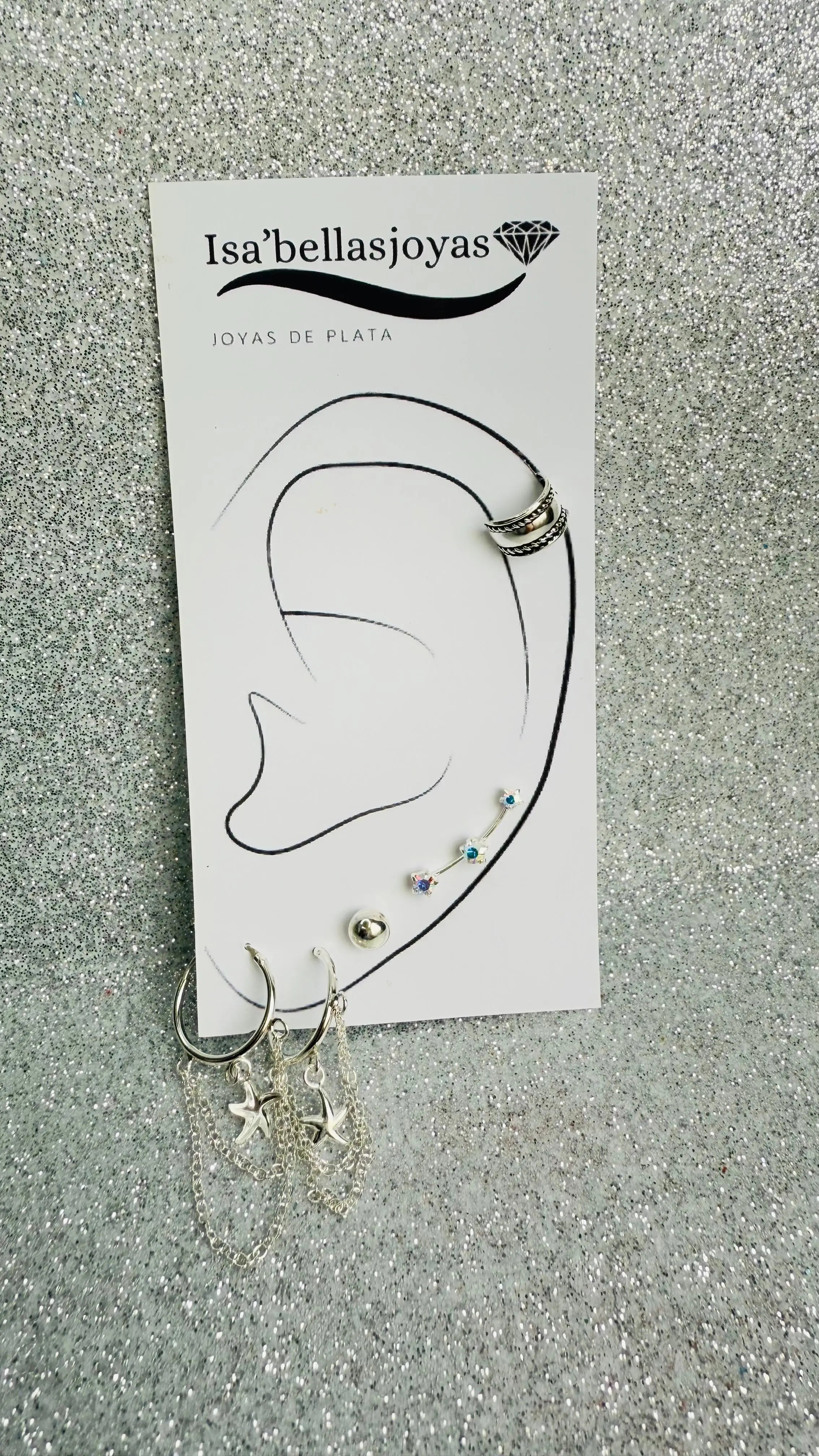 Mix Aros en Plata fina ley 925 (x5P)