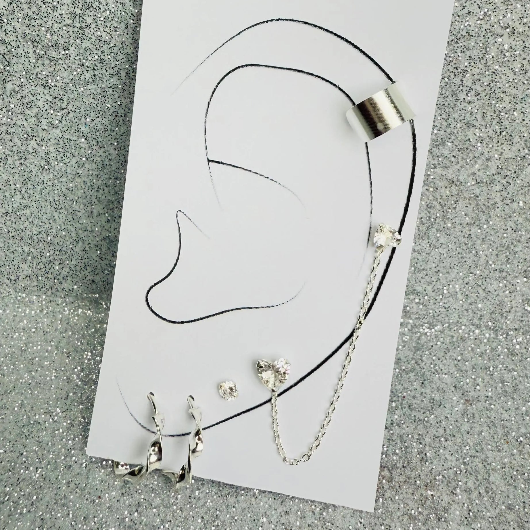 Mix Aros en Plata fina ley 925 (x6p)