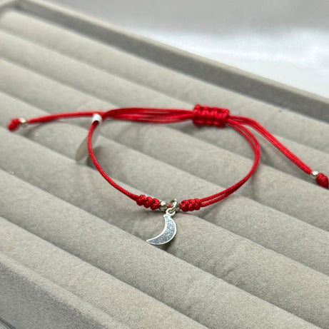 Pulseras Hilo Macramé Rojo Protección LUNA