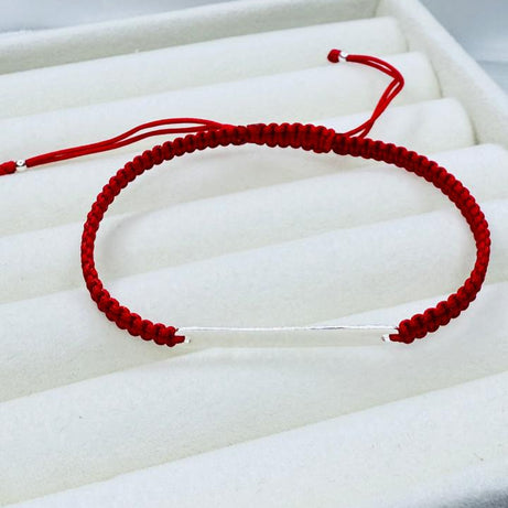 Pulseras Hilo Macramé Rojo Protección Piocha 4mm