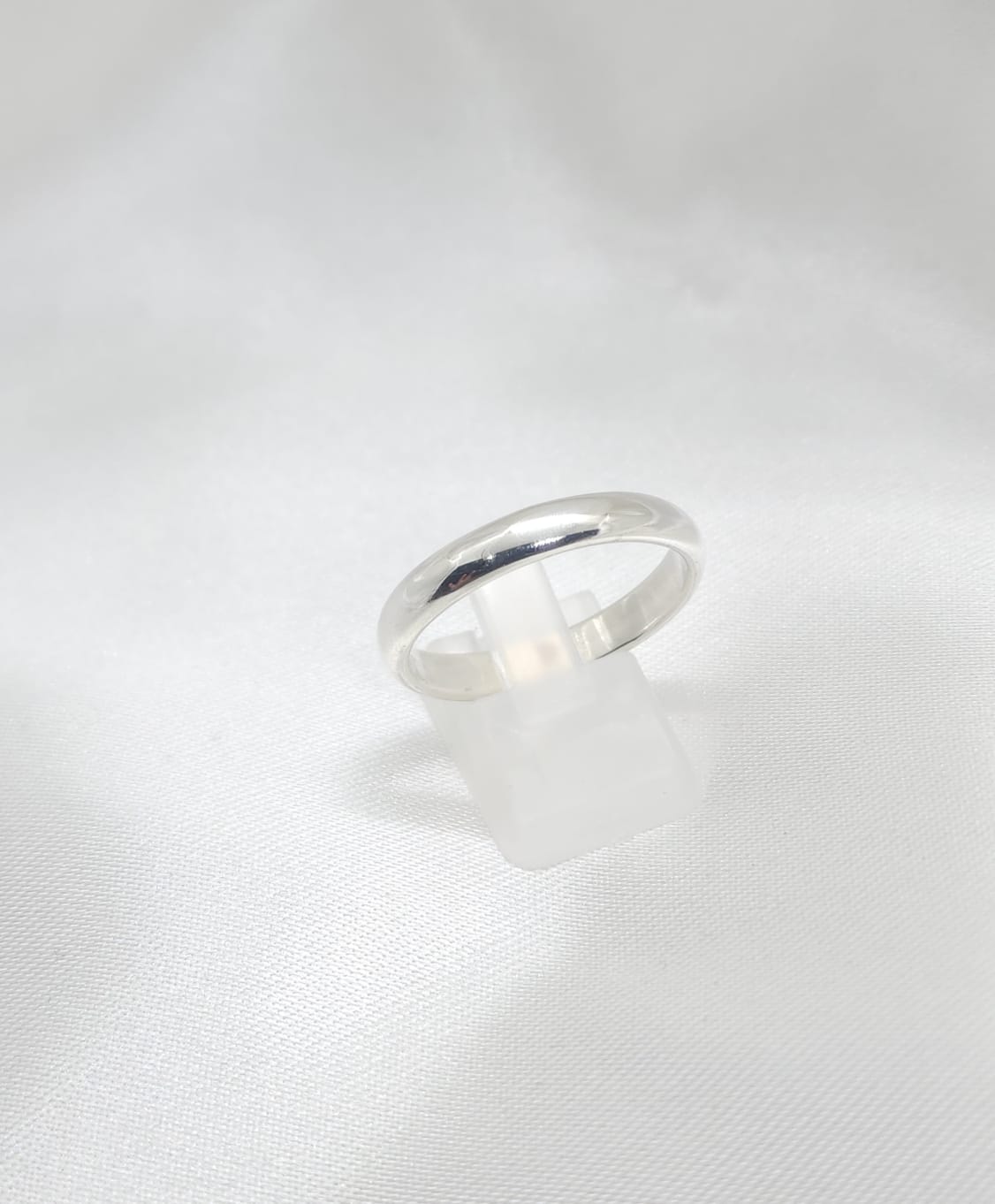 Anillo Argolla Diseño LISO 4mm Grosor Plata 925