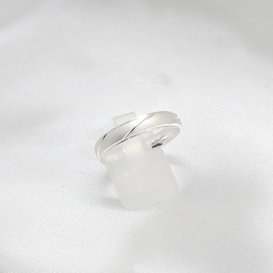 Anillo Argolla Diseño 4mm Grosor P.925