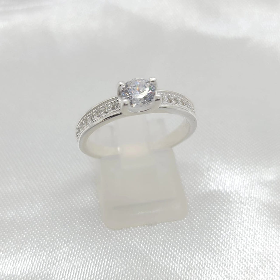 Anillo Dama Diseño Circón