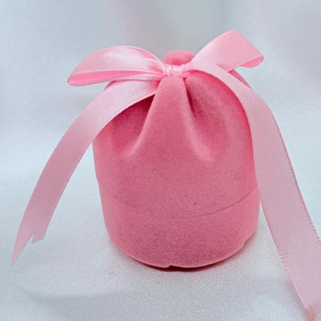 Caja rosada Lazo/Moño Rosado Anillo/Aros