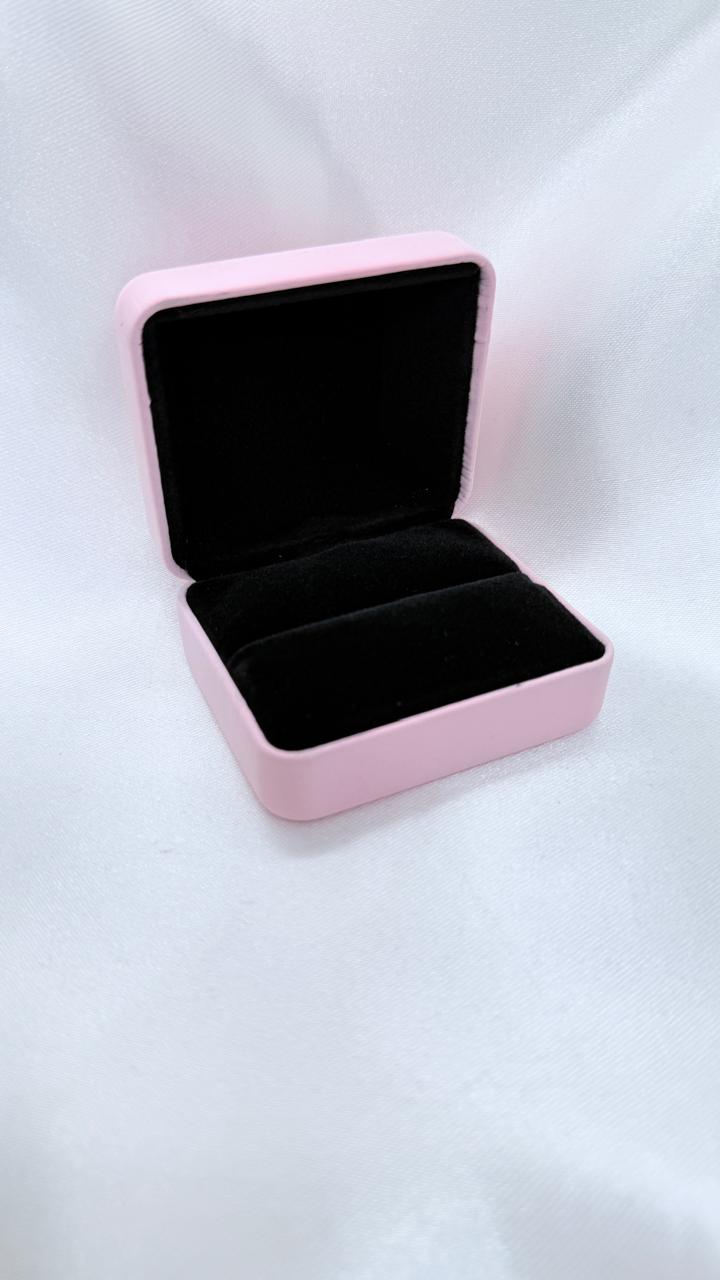 Caja Cofre Rosada Anillos/Aros