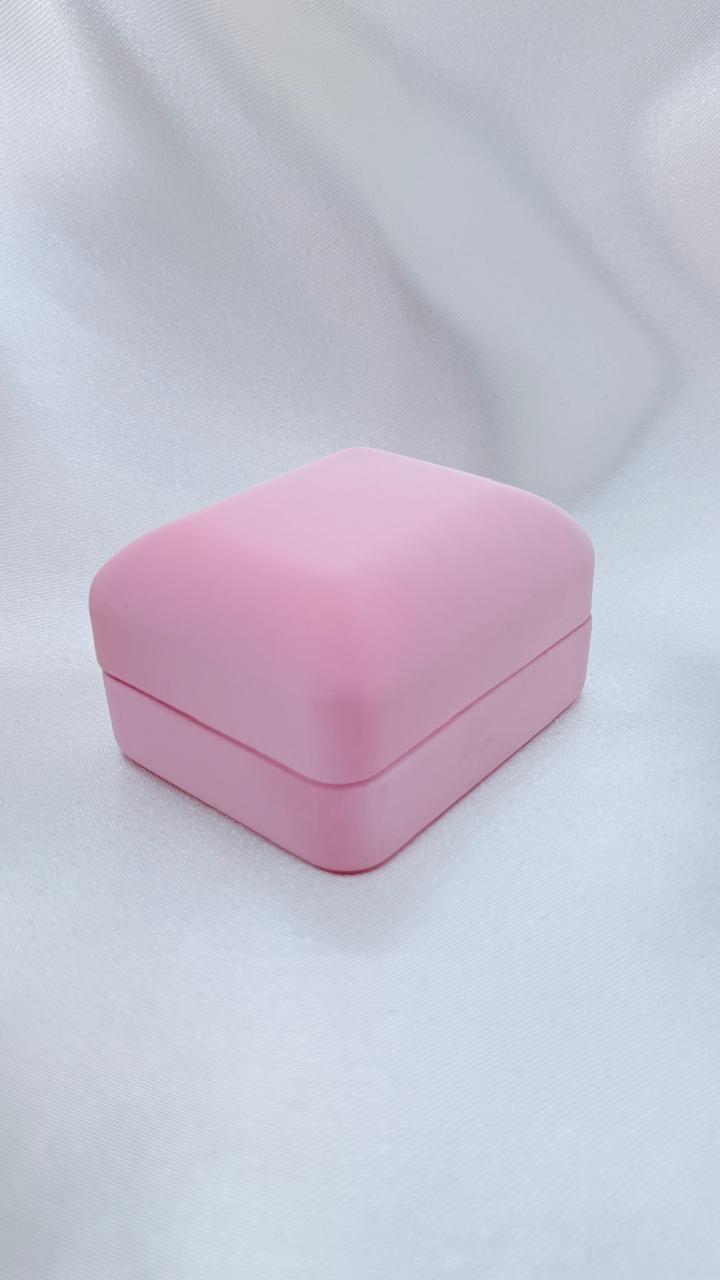 Caja Cofre Rosada Anillos/Aros