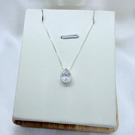 Collar Punto de luz Gota Cristal