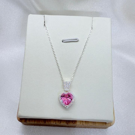 Collar Corazón Rosado